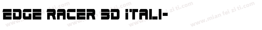 Edge Racer 3D Itali字体转换